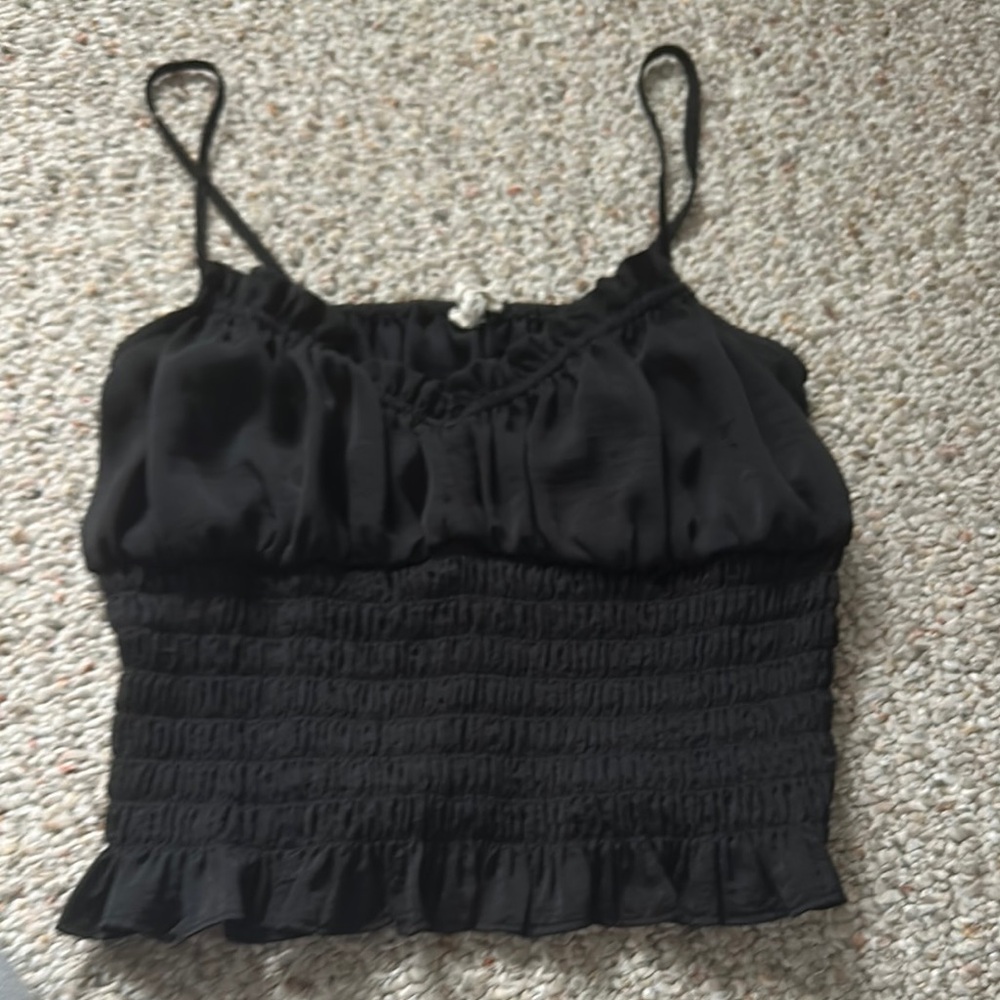 Black Women's Smocked Top